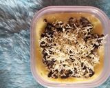 Foto langkah ke 3 dari resep Pandan oreo cheese dessert box.