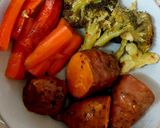 A picture of step 6 of My All together Roast. Red Peppered Chicken + Veg. #Mainmeal.