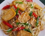 Foto langkah ke 3 dari resep Tumis toge campur tahu.
