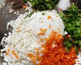 A picture of step 1 of Dahi kababs.