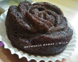 Foto langkah ke 9 dari resep Brownies Kukus Mawar.