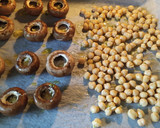 Foto del paso 2 de la receta: Polenta cremosa con champiñones y garbanzos horneados