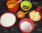 A picture of step 1 of Corn Rice.