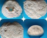 A picture of step 1 of Sooji poori.