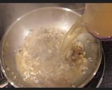 A picture of step 3 of Cajun grilled shrimp with loaded veggie Alfredo noodles.