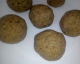 A picture of step 1 of Omena balls in coconut sauce.
