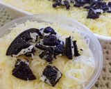 Foto langkah ke 4 dari resep Stup Roti Tawar Vla Keju Topping Oreo.
