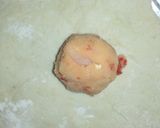 A picture of step 4 of Aloo puri.