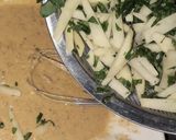 A picture of step 3 of Alu or palak ky pakory.