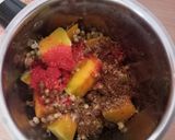 A picture of step 2 of Baked pumpkin and mung bean.