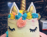 Foto del paso 9 de la receta: Pastel arco iris unicornio
