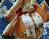 Foto del paso 4 de la receta Bacalao confitado sobre crema de boniato