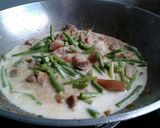 A picture of step 4 of Pork and Vegestables in Coconut Milk.