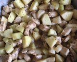 Almás-körtés csirkemell, édesburgonya pürével recept fázis 5 fotója