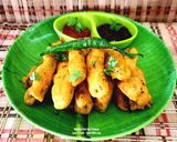 A picture of step 5 of Bitter Gourd Finger Fries Fritters - Beat The Bitterness - Healthy & Tasty Karela Pakoda.
