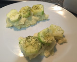 Foto del paso 6 de la receta: Salmón con mostaza y mandarina sobre puré de patata