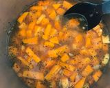 A picture of step 7 of Butternut squash soup.