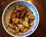 A picture of step 2 of California Farm Chicken Liver Dumpling Matzo Soup with Croutons.