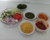 A picture of step 1 of Khichiya masala papad.