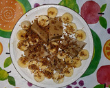 Foto del paso 1 de la receta: Queso de avena, plátano, polen de abeja y estevia