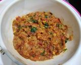A picture of step 8 of Baingan Bhaji.