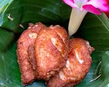 รูปขั้นตอนการทำที่ 9 ของ ปีกไก่ทอดน้ำปลา (ในกระทงใบตอง)