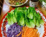 รูปขั้นตอนการทำที่ 4 ของ เมี่ยงอกไก่ผัดน้ำพริกเผา