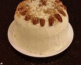 A picture of step 29 of Toasted Butter Pecan Layer Cake with Whipped White Chocolate Cream.