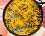 A picture of step 7 of Paella Valenciana 🥘.