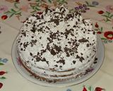 Tejszínes pudingos csokoládé torta recept fázis 4 fotója