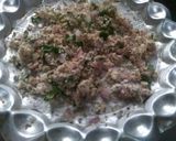 A picture of step 1 of Paneer Paratha.
