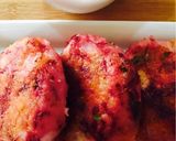 A picture of step 3 of Beetroot onion patties with Peanut sauce.