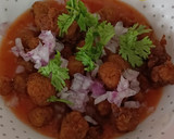 ரோட்டுக்கடை மீல் மேக்கர் (சோயா)(roadside soya masala recipe in tamil) ரெசிபி ஸ்டேப் 8 புகைப்படம்