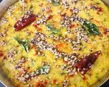 A picture of step 5 of Besan Sooji Methi Dhokla.