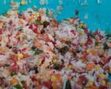 Une image de l'étape 5 de Salade de riz aux légumes d'été.