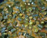 A picture of step 5 of Masalay wali Bhindi.