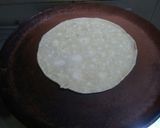 A picture of step 3 of Schezwan aloo roll.