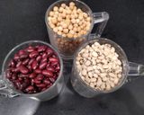 A picture of step 1 of Beans chaat.