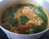 Hình bước làm 4 của món Canh mồng tơi nấu riêu