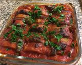 A picture of step 10 of Eggplant with Kofta.