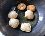 A picture of step 6 of Puri for panipuri.