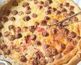 Une image de l'étape 3 de Quiche aux Knacki.