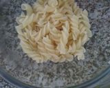 A picture of step 1 of Creamy Pasta in Fajita Seasoning with Dry Chicken Manchurian.