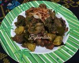 Foto langkah ke 5 dari resep Ati ampela sambel ijo.