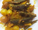 भरवा भिंडी विद अनियन बेबी (Bharwan bhindi with onion baby recipe in hindi) रेसिपी चरण 6 फोटो
