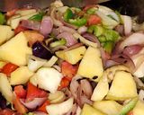 A picture of step 2 of Mix veg.