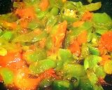 A picture of step 3 of Shimla Mirch ki sabzi.