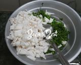 A picture of step 1 of Shalgam Matar Gosht.