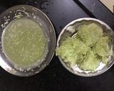 A picture of step 1 of Lauki ka halwa.