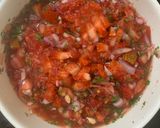 A picture of step 4 of Strawberry Tomato Salsa.